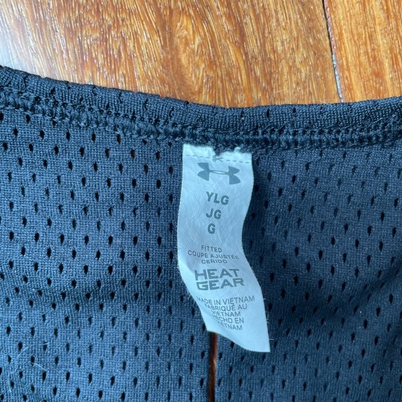 Under Armour YLG Black / Purple / Teal Tank Top - Picture 6 of 6